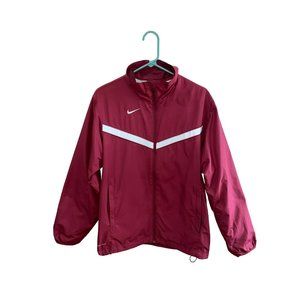 Early 2000s Nike DRI-FIT Zipper Windbreaker - Burgundy Size Small